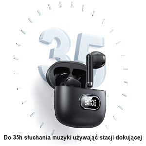 USAMS Bluetooth 5.3 TWS IA II Series belaidės ausinės violetinės spalvos BHUIAII03 (USAMS-IAII15) - Image 5