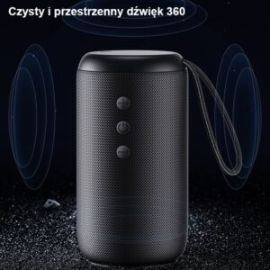 USAMS YC Series Bluetooth 5.0 10W waterproof wireless kolonėlė with lanyard juodos spalvos YC01 - Image 3