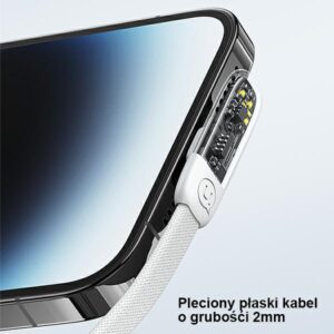 USAMS angled kabelis USB-C į Lightning PD 20W Fast Charging Iceflake Series 1.2m juodos spalvos SJ583USB01 - Image 5