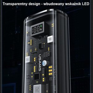 USAMS power bank 9000mAh PD 20W QC3.0+PD dual-port Fast Charge black 10KCD18901 (US-CD189) - Image 7