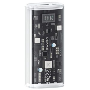 USAMS power bank 9000mAh PD 20W QC3.0+PD dual-port Fast Charge white 10KCD18902 (US-CD189) - Image 1