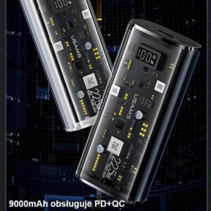 USAMS power bank 9000mAh PD 20W QC3.0+PD dual-port Fast Charge white 10KCD18902 (US-CD189) - Image 5