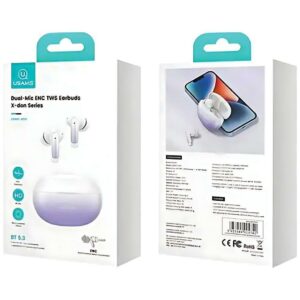 USAMS Bluetooth 5.3 TWS X-donseries ENC belaidės ausinės baltos spalvos BHUENCXD02 (US-XD19) - Image 8
