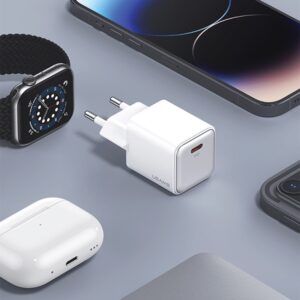 USAMS Charger 1xUSB-C PD20W(only head) PD3.0 Fast Charging purple X-ron Series CC183TC0 - Image 2