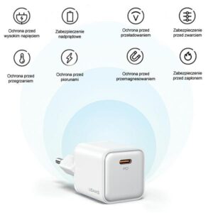 USAMS Laidinis įkroviklis 1xUSB-C PD 30W 3A (only head) PD3.0 Fast Charging juodos spalvos X-ron Series CC186TC01 - Image 6