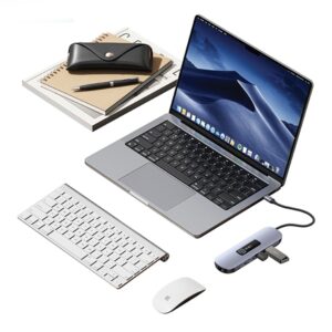 USAMS Adapteris HUB 10in1 3xUSB 3.0/TF/SD/USB-C/HDMI/RJ45/VGA PD100W gray/tarnish SJ644HUB01 - Image 3