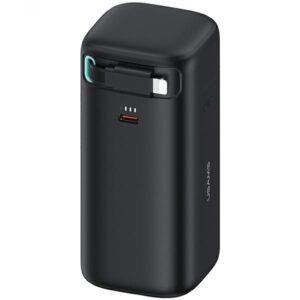 USAMS Power Bank with Retractable Lightning Cable 18000 mAh PD45W Fast Charge XMF Series black - Image 1