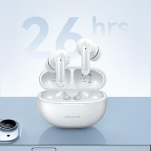 USAMS Bluetooth 5.3 Ausinės TWSX-Don Series Dual mic ENC belaidės juodos spalvos BHUXD01 - Image 7