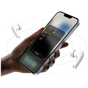 USAMS Bluetooth 5.3 Ausinės TWSX-Don Series Dual mic ENC belaidės baltos spalvos BHUXD02 - Image 5