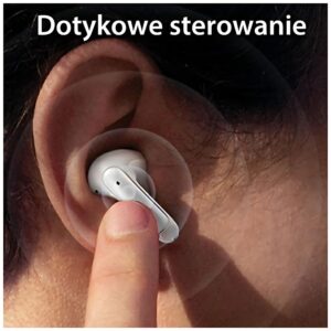 USAMS Bluetooth 5.3 Ausinės TWSX-Don Series Dual mic ENC belaidės baltos spalvos BHUXD02 - Image 8