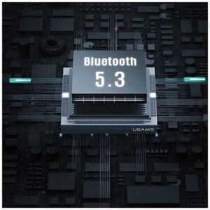 USAMS Bluetooth 5.3 Ausinės TWSX-Don Series Dual mic ENC belaidės baltos spalvos BHUXD02 - Image 9