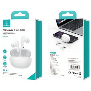 USAMS Bluetooth 5.3 Ausinės TWSX-Don Series Dual mic ENC Belaidės violetinės spalvos BHUXD04 - Image 10