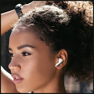 USAMS Bluetooth 5.3 Ausinės TWSX-Don Series Dual mic ENC Belaidės violetinės spalvos BHUXD04 - Image 7