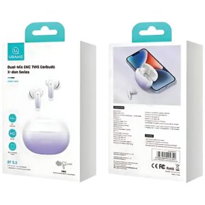 USAMS Bluetooth 5.3 TWS X-donseries ENC Belaidės mėlynos spalvos BHU Ausinės - Image 4