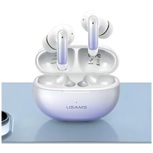 USAMS Bluetooth 5.3 TWS X-don series ENC Belaidės ausinės Purple Gradient/Purple Blue BHUEN - Image 2