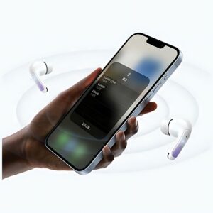 USAMS Bluetooth 5.3 TWS X-don series ENC Belaidės ausinės Purple Gradient/Purple Blue BHUEN - Image 6