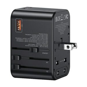USAMS Adapteris network 1xUSB+2xUSB-C T62 65W4in1 US/AU/EU/UK black/black CC199TC01 (US-CC199) Univesa - Image 3