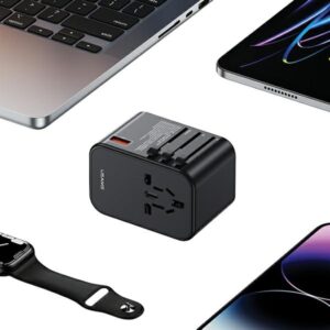 USAMS Adapteris network 1xUSB+2xUSB-C T62 65W4in1 US/AU/EU/UK black/black CC199TC01 (US-CC199) Univesa - Image 7