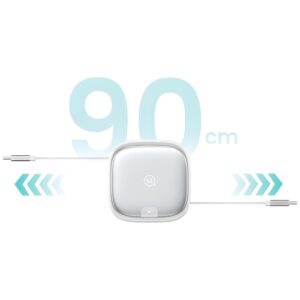 USAMS 3in1 Expandable Kabelis with BoxMicroUSB/USB-C/Lightning 60W Silver SJ650USB02 - Image 6