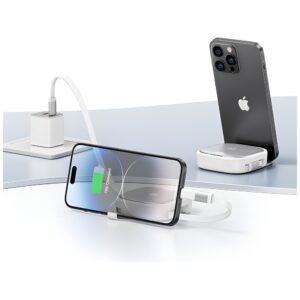 USAMS 3in1 Expandable Kabelis with BoxMicroUSB/USB-C/Lightning 60W Silver SJ650USB02 - Image 7