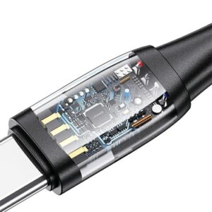USAMS Kabelis U85 2xUSB-C/USB/Micro-USB/Lightning 6in1 2m 100W PD Fast Charge purple SJ646USB - Image 4