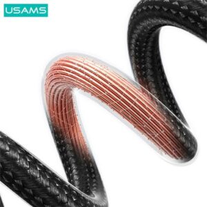 USAMS Kabelis USB-C į Lightning 30W 0.25mFast Charging steel/tarnish SJ679USB01 (US-SJ679) - Image 4