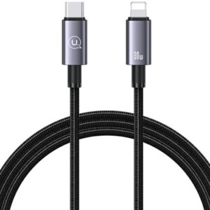 USAMS USB-C į Lightning Kabelis 30W 1.2mFast Charging steel/tarnish SJ662USB01 (US-SJ662) - Image 1