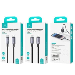 USAMS USB-C į Lightning Kabelis 30W 1.2mFast Charging steel/tarnish SJ662USB01 (US-SJ662) - Image 3