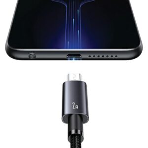 USAMS Kabelis USB į Micro-USB 2A 1.2mFast Charging steel/tarnish SJ668USB01 (US-SJ668) - Image 4