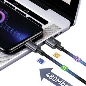 USAMS Kabelis USB į Micro-USB 2A 1.2mFast Charging steel/tarnish SJ668USB01 (US-SJ668) - Image 6