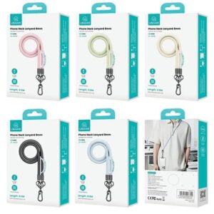 USAMS Universal phone lanyard 1.2m rožinės spalvos ZB282GS03 (US-ZB282) - Image 9