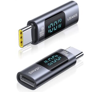 USAMS Adapteris AU18 USB-C - USB-CDigital Display 100W steel/aluminum SJ682TC01 (US-SJ682) - Image 2