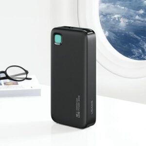 USAMS Powerbank with Retractable Cable USB-CRetractable 10000 mAh PD 20W Fast Charge XY Series baltos spalvos - Image 9