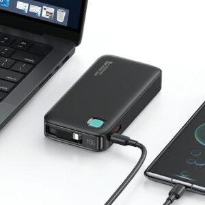 USAMS Powerbank with retractable cableRetractable Lightning 10000 mAh PD 20W Fast Charge XY Series p - Image 4