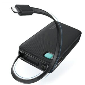 USAMS Powerbank with retractable cableRetractable Lightning 10000 mAh PD 20W Fast Charge XY Series p - Image 6