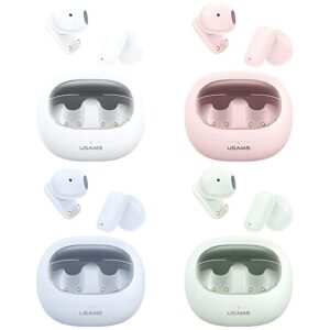 USAMS Bluetooth 5.3 TWSTD Series Belaidės Ausinės baltos spalvos BHUTD01 (TD22) - Image 2