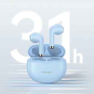 USAMS Bluetooth 5.3 TWSRhymbo Series Belaidės Ausinės mėlynos spalvos BHUYO03 (US-YO17) - Image 9