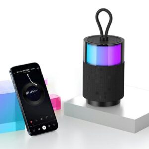 USAMS Bluetooth kolonėlė 5.3 YIN Series/juodos spalvos YX12YX01 (US-YX012) - Image 2