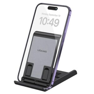 USAMS Foldable desk stand skirtas phone/tablet juodos spalvos ZJ073ZJ01 (US-ZJ073) - Image 1