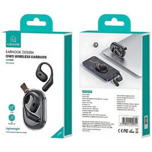 USAMS Bluetooth 5.3 Ausinės G26 OWS belaidės juodos spalvos BHUUG01 - Image 5