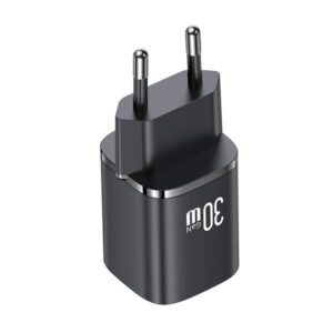 USAMS Laidinis įkroviklis CC254 30W GaNUSB-C/USB-A Fast Charging HC Series juodos spalvos CC254TC01 - Image 4
