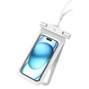 USAMS Waterproof Dėklas Double 6.7"IP68 baltos spalvos FSD1402 (YD014) - Image 1