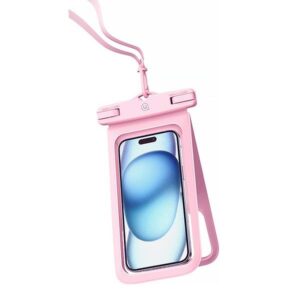 USAMS Waterproof Dėklas Double 6.7"IP68 rožinės spalvos FSD1403 (YD014)