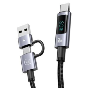 USAMS Kabelis 6w1 Fast charging 60W 2m Data Kabelis Digital Display Alluminuim Alloy Seria Sufeng (SJ736) - Image 2