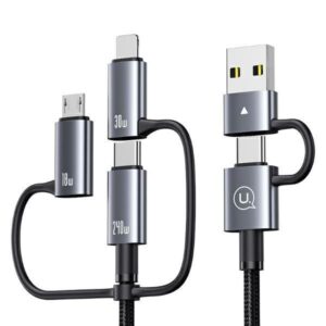 USAMS Kabelis 6in1 Fast charging 240W 1.2m Data Kabelis Digital dispay Aluminum Alloy Sufeng Series (SJ7 - Image 2