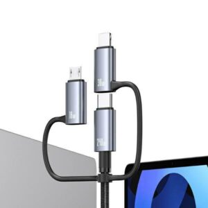 USAMS Kabelis 6in1 Fast charging 240W 1.2m Data Kabelis Digital dispay Aluminum Alloy Sufeng Series (SJ7 - Image 4