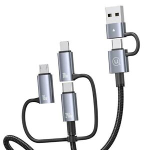 USAMS Kabelis 6in1 Fast charging 240W 1.2m Data Kabelis Digital dispay Aluminum Alloy Sufeng Series (SJ7 - Image 5