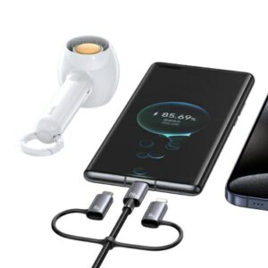 USAMS Kabelis 6in1 Fast charging 240W 2m Data Kabelis Digital dispay Aluminum Alloy Sufeng Series (SJ7 - Image 6