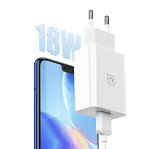 USAMS 18W Laidinis įkroviklis + USB-C/USB-A1m Fast Charging Cable baltos spalvos Series SC SCXLTZ02 - Image 3