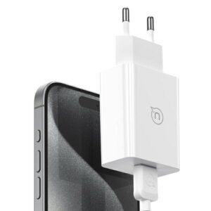 USAMS 18W Laidinis įkroviklis + USB-C/USB-A1m Fast Charging Cable baltos spalvos Series SC SCXLTZ02 - Image 8